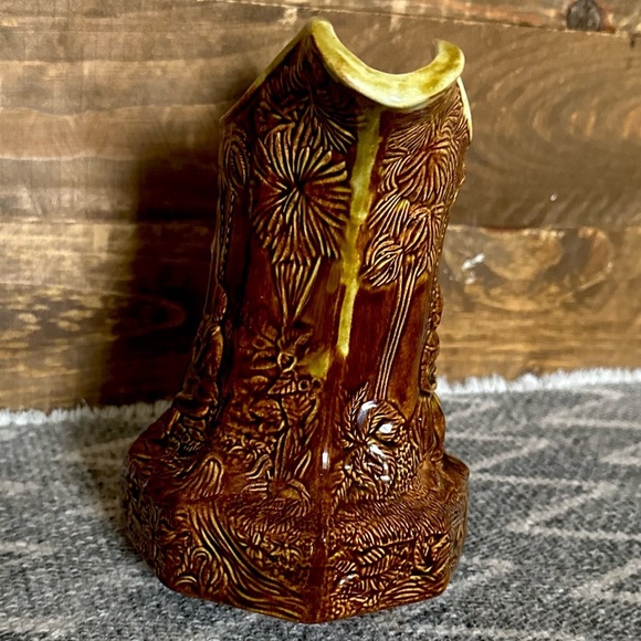 Beautiful Vintage Romantic Glazed Pitcher Signed - Picture 6 of 10